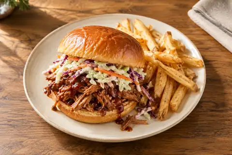 Barbecue Pulled Pork Sandwich